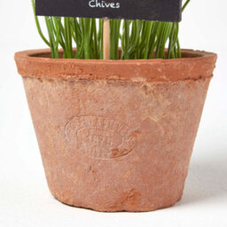 Homescapes Artificial Green Handcrafted Chive Plant In Decorative Pot, 28 X 10 Cm - thumbnail 3