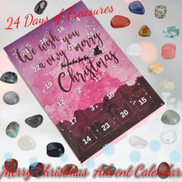 Crystal Advent Calendar For Kids, 24 Natural Gemstones,healing Stones Advent Calendar With Geographic Gemstone Rocks - thumbnail 4