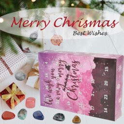 Crystal Advent Calendar For Kids, 24 Natural Gemstones,healing Stones Advent Calendar With Geographic Gemstone Rocks - thumbnail 3