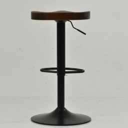 Lakeland Furniture Chalk Dark Solid Wood Black Adjustable Base Bar Stool - thumbnail 6