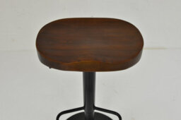 Lakeland Furniture Chalk Dark Solid Wood Black Adjustable Base Bar Stool - thumbnail 8