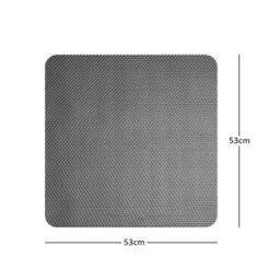Nicoman Reversible Dual-Colour Grey/brown Pvc Anti Slip Shower Mat Bath Mat - Square 53X53Cm - thumbnail 3