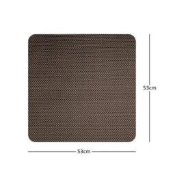 Nicoman Reversible Dual-Colour Grey/brown Pvc Anti Slip Shower Mat Bath Mat - Square 53X53Cm - thumbnail 4
