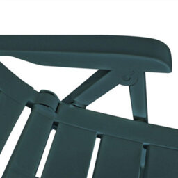Berkfield 3 Piece Bistro Set Plastic Green - thumbnail 8