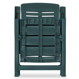 Berkfield 3 Piece Bistro Set Plastic Green - thumbnail 7