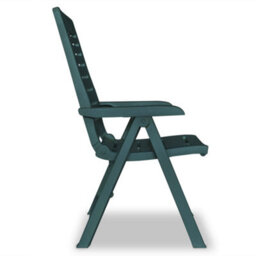 Berkfield 3 Piece Bistro Set Plastic Green - thumbnail 6