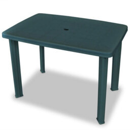 Berkfield 3 Piece Bistro Set Plastic Green - thumbnail 3