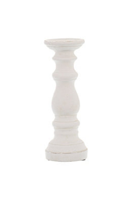 Matt White Ceramic Candle Holder Minimalist Modern Decor - image 1