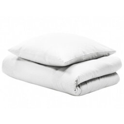 Beliani Duvet Cover Set Avondale Sateen Cotton 155 X 220 Cm White - thumbnail 6