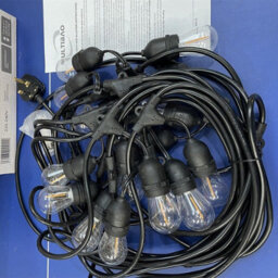 Multibao 48Ft 15M Heavy Duty Waterproof Outdoor Led String Lights For Party Garden Gazebo - thumbnail 3