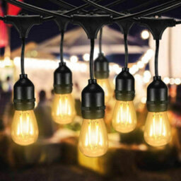 Multibao 48Ft 15M Heavy Duty Waterproof Outdoor Led String Lights For Party Garden Gazebo - thumbnail 9