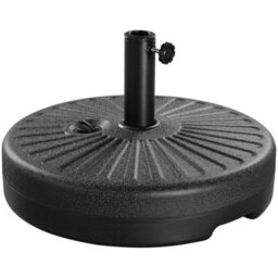 Yaheetech Patio Parasol Base Stand, Garden Umbrella Weights Total 36 Kg Sand Or 22 L Water Filled For 38 mm / 48 mm Hole, Black