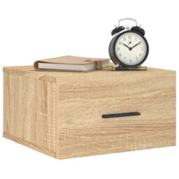 Berkfield Durable Wall-Mounted Bedside Cabinets 2 Pcs Sonoma Oak 35X35X20 Cm - thumbnail 3