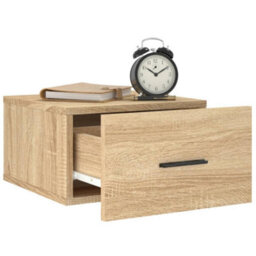 Berkfield Durable Wall-Mounted Bedside Cabinets 2 Pcs Sonoma Oak 35X35X20 Cm - thumbnail 4