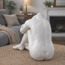 Gifts Direct 2 U Sculpted Serenity Resin Sitting Woman Figure - thumbnail 3