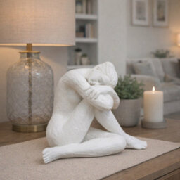 Gifts Direct 2 U Sculpted Serenity Resin Sitting Woman Figure - thumbnail 2