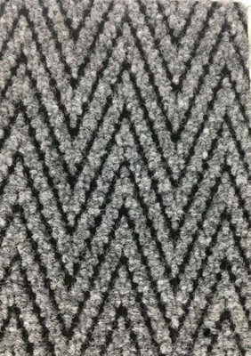 Super Magnum & Magnus Entrance Matting By Remland (Chevron Grey & Black, 2M X 2M) - image 1