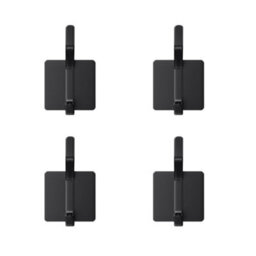 Adhesive Wall Hooks, 4 Pieces Wall-Mounted Coat Rack Without Drilling, Bathroom Towel Rack - thumbnail 1