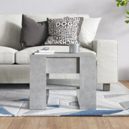 Berkfield Coffee Table Concrete Grey 55.5X55X45 Cm Engineered Wood - thumbnail 5