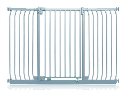 Safetots Extra Tall Elite Safety Gate, 152Cm - 161Cm, Matt Grey, Extra Tall 96.8Cm In Height, Pressure Fit Stair Gate - image 1