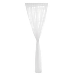 Garden Sanctuary Pure White Plain Voile Curtain Panel Window Sheer,  Breathable Tulle Curtain, W 100Cm H 200Cm - thumbnail 4