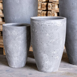 Jōbū Jobu Home - 62Cm Tall Vase Planter For Patios And Entrances - 32L Vessara - Onyx Dusk (Charcoal Black Grey) - thumbnail 2