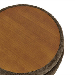 Abrihome Round Storage Ottoman With Removable Tray Top, Nubby Upholstered Coffee Table For Living Room & Bedroom - thumbnail 8