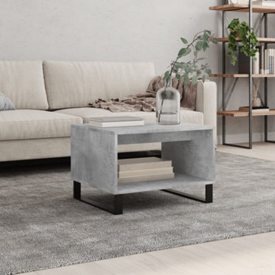 Berkfield Coffee Table Concrete Grey 60X50X40 Cm Engineered Wood - image 1