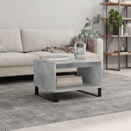 Berkfield Coffee Table Concrete Grey 60X50X40 Cm Engineered Wood - thumbnail 1
