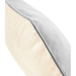 Westford Mill Fairtrade Piped Cushion Cover Natural/light Grey (One Size) - thumbnail 2