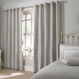 Dreams & Drapes Croma Geometric Jacquard Pair Of Eyelet Curtains - thumbnail 3