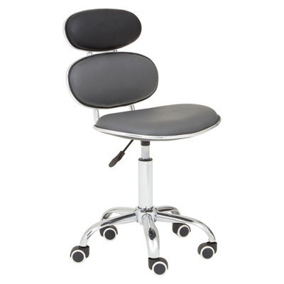 Orsina Ergonomic Black Pu Home Office Chair, Comfortable Work From Home Office Chair, Movable Ergonomic Chair - image 1