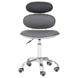 Orsina Ergonomic Black Pu Home Office Chair, Comfortable Work From Home Office Chair, Movable Ergonomic Chair - thumbnail 2