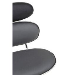 Orsina Ergonomic Black Pu Home Office Chair, Comfortable Work From Home Office Chair, Movable Ergonomic Chair - thumbnail 4