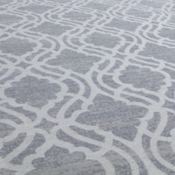 The Rugs Carina Collection  Rugs In Grey 6901G Non-Slip Machine Washable - thumbnail 3