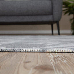 The Rugs Carina Collection  Rugs In Grey 6901G Non-Slip Machine Washable - thumbnail 4