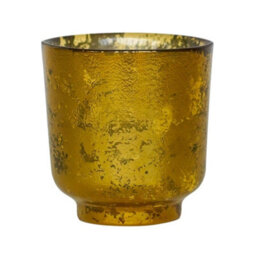 Ivyline Metallic Gold Glass Holder H19Cm W15.5Cm - thumbnail 3