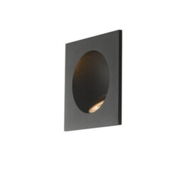 Luminosa Lighting Luminosa Onyx Outdoor Led Recessed Wall Light Black, Ip54 144Lm 4000K 9X9X4Cm - thumbnail 2