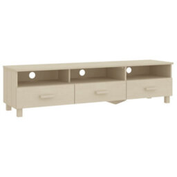 Walplus Tv Cabinet Hamar Honey Brown 158X40X40 Cm Solid Wood Pine - thumbnail 2