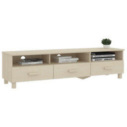 Walplus Tv Cabinet Hamar Honey Brown 158X40X40 Cm Solid Wood Pine - thumbnail 6