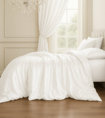 Sweet Dreams Elegant Mulberry Silk Duvet Cover Ivory