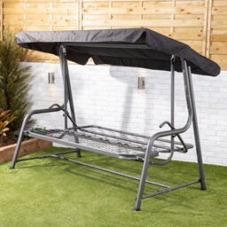 Alfresia Turin Reclining Swing Seat With Green Luxury Cushions - thumbnail 7
