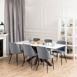 Furniture To Go Heaven Dining Table With Ceramic White Top (L) 200Cm Seats Up To 6 - thumbnail 3