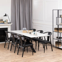 Furniture To Go Heaven Dining Table With Ceramic White Top (L) 200Cm Seats Up To 6 - thumbnail 4