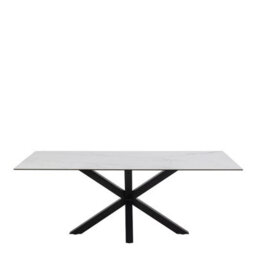 Furniture To Go Heaven Dining Table With Ceramic White Top (L) 200Cm Seats Up To 6 - thumbnail 2
