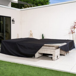 Abrihome Protective Cover - 6 Seat Oval Or Rectangular Sets (Black) - thumbnail 2