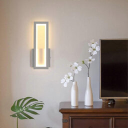 Wall Light Wall Mounted Light 17W Bedside Lamp Rectangle White - thumbnail 3