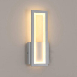Wall Light Wall Mounted Light 17W Bedside Lamp Rectangle White - thumbnail 1