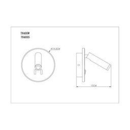 Luminosa Lighting Luminosa Many Reading Wall Light White Led 3000K - thumbnail 8
