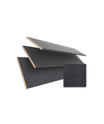 50mm Slat Slate Grey Real Wood Venetian Blind With Tapes 120Cm Drop 85Cm Wide - thumbnail 3